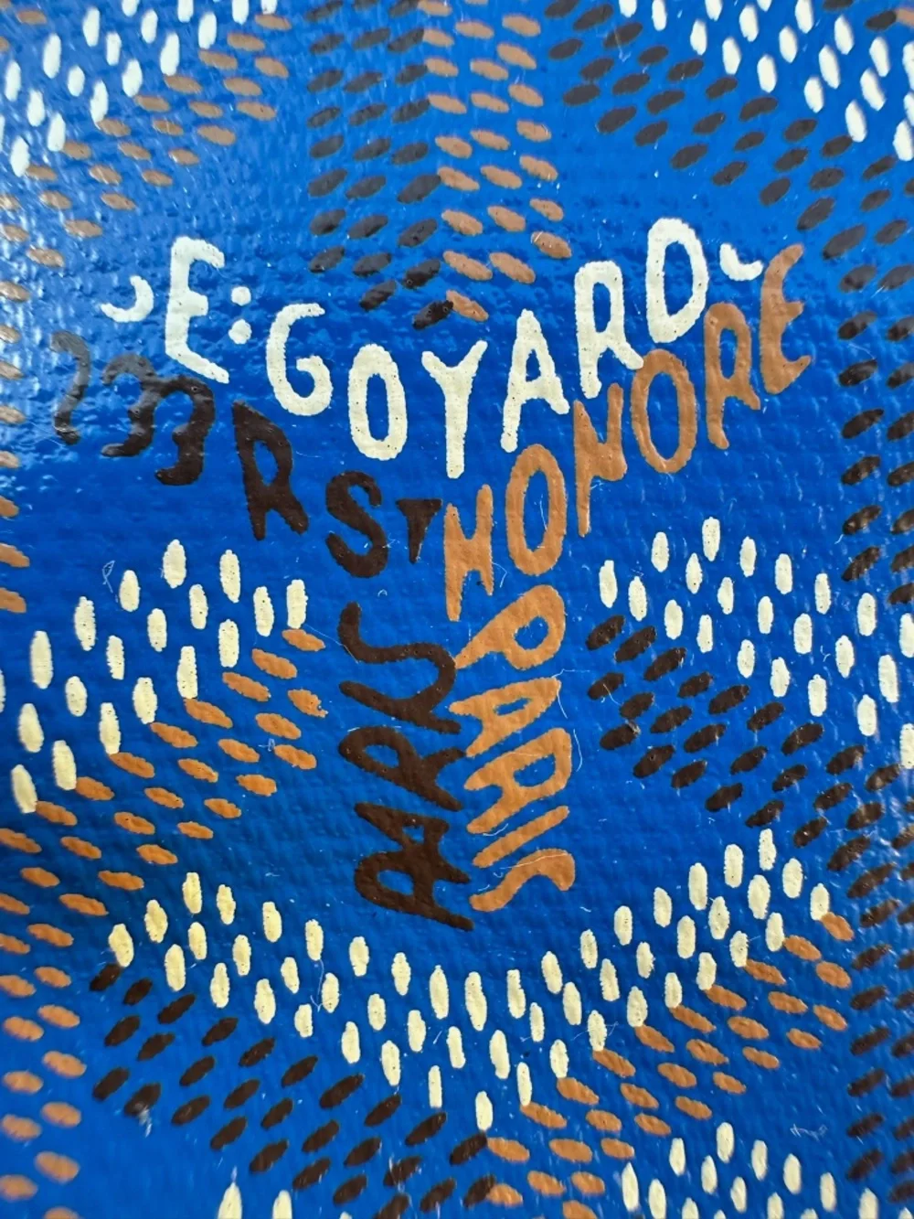 Genuine GOYARD Goyardine Sky Blue Anjou Reversible Mini Tote Bag